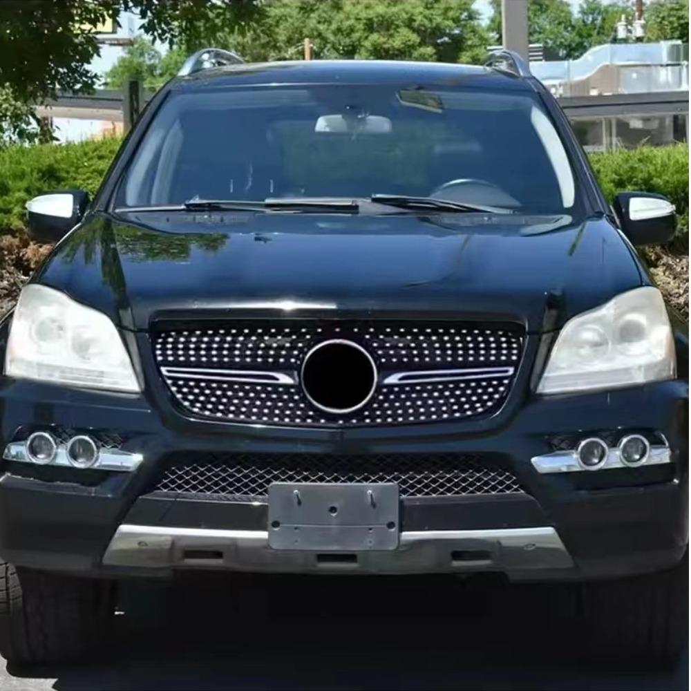 Front Upper Bumper Center Grille Radiator For Mercedes-Benz GL Class X164 2007-2012 GL320 GL350 GL450 GL500 GL550Tuning