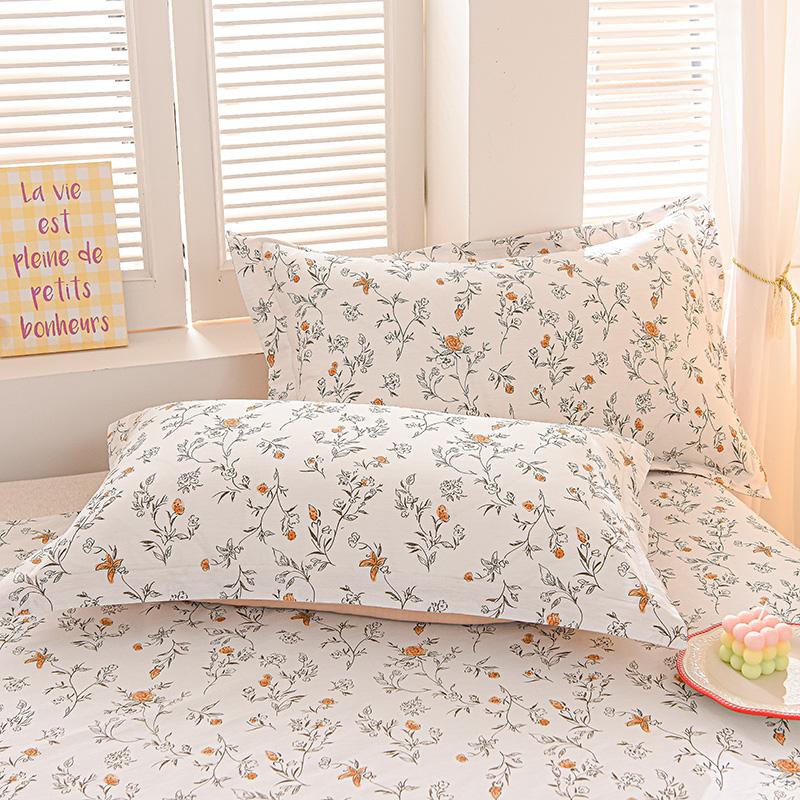 Cotton Pillowcase 2pcs Flowers Pillow Cover Bedding Decorative Pillow Case PillowCase Cover Nordic Sling cushion covers
