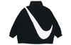 Nike Velvet Jackets Women's Black Stand Collar Moderate CZ4063-010