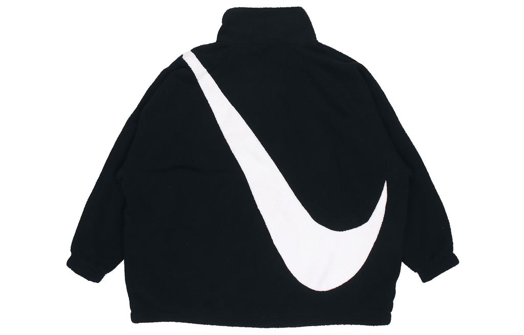 Nike Velvet Jackets Women's Black Stand Collar Moderate CZ4063-010