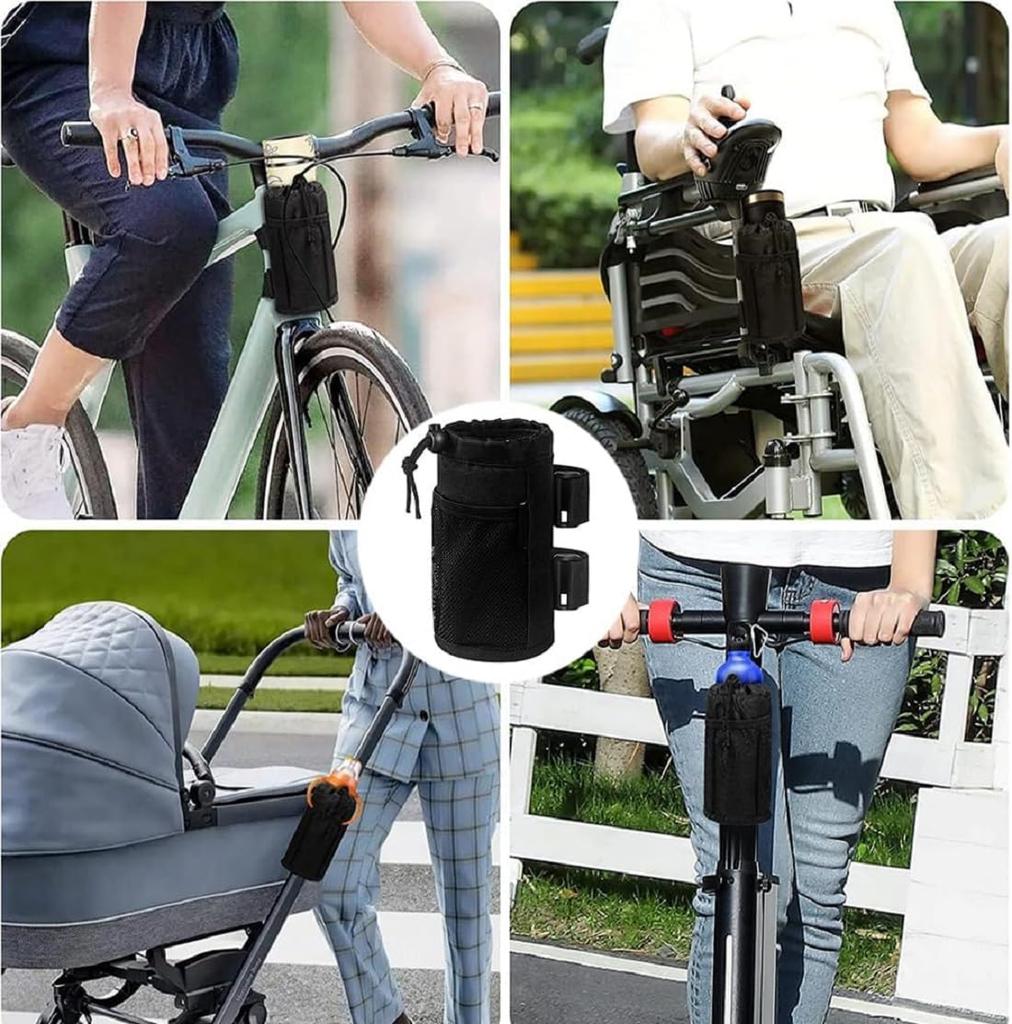 koundeneko Bicycle Drink Motorcycle Bottle Insulated Bottle Easy Handlebar Compatible with Golf Road and with Mesh Pocket Holder, Holder, Cage,