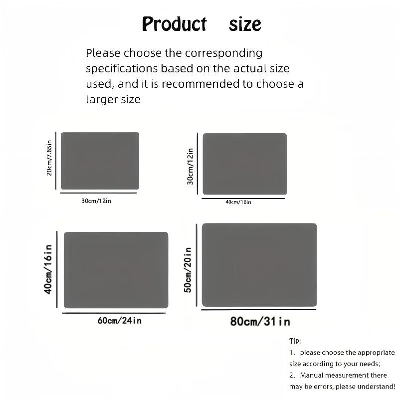 Washing Machine Dust Pad Cover Waterproof Oven Microwave Fridge Top Protector Mat Coffee Drain Pad Table Placemat Kitchen Rubber