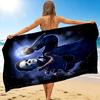 1Pc Halloween Horror Icon Beach Towel Quick Dry Multiuse For Beach Pool Gym Yoga Home Travel Christmas Halloween Xmas Gift L1344