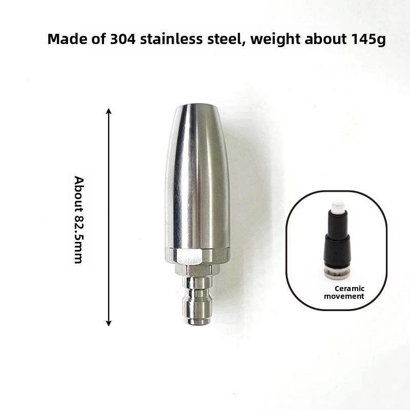 3625 psi Hochdruck-Sprüh-Drehturbo-Düse Edelstahl-Blaster-Turbo-Jet-Düse mit 1/4'' Schnellkupplung