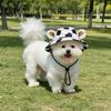 Cooling Pet Hat Dog Sun with Ear Holes, Wide Brim Protection Hat, Adjustable Breathable Drawstring for Small And Medium Dogs Outdoor Walking Hiking