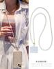 New Mobile Phone Lanyard Long Women's Crossbody Neck Hanging Chain Pearl Handmade Bead Detachable With Buckle Phone Case Clip