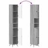 Bathroom Cabinet with Open Shelf BREDA Sonoma Grey