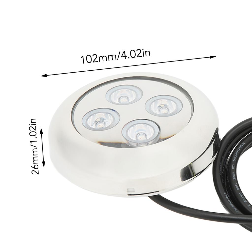 Marine Underwater Light 60 degrees  Angle IP68 Waterproof Seawater Interior Dome Lighting Swimming Pool Lamp