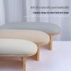High-End Nail Art Cushion Set: Natural Wood Base & Japanese Leather Tools