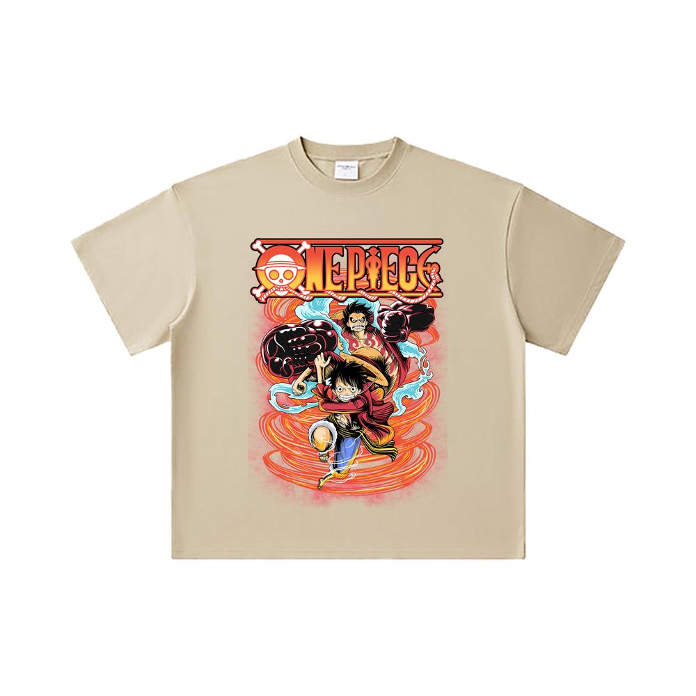 260 GSM Double Yarn 32 Count 100% Cotton One Piece V2 Bounce Man Print Unisex Heavy Cotton T Shirt