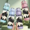 1PC Rocky Mountains Peak Print 750ml Color Plastic Sports Water Bottle Leakproof Flip Straw Lid Suitable for Sports Office Home Use