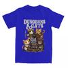Men Women's Dungeon Dragon Cats T Shirt Apparel Kawaii Cat Pure Cotton T-shirt Clothing Funny Tee Shirt All Seasons