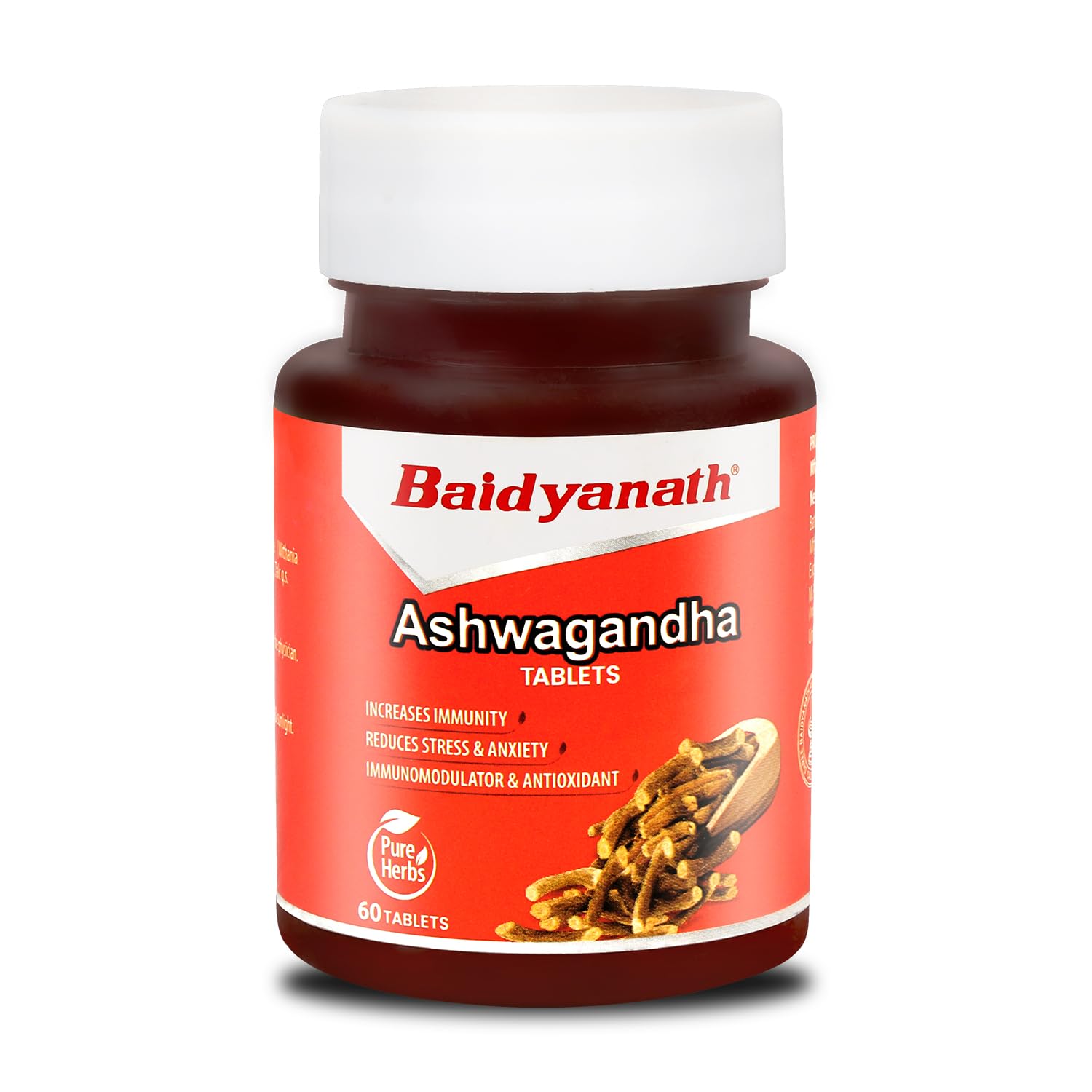 

Baidyanath Ashwagandha Tablets 60 for Daily Wellness Stress Relief and Energy Boost