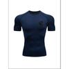 Men'S Spartan Warrior Print Compression T-Shirt, Quick Dry Short Sleeve Gym Workout Tee, Vintage Warrior Helmet Athletic Fitness Training Top