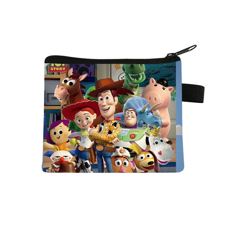 Πορτοφολάκι Toy Story Παιδικό Χαριτωμένο Μίνι Πορτοφόλι Αποθήκευσης Πολυεστερικό Εκτυπωμένο Πορτοφολάκι με Φερμουάρ Θήκη Καρτών