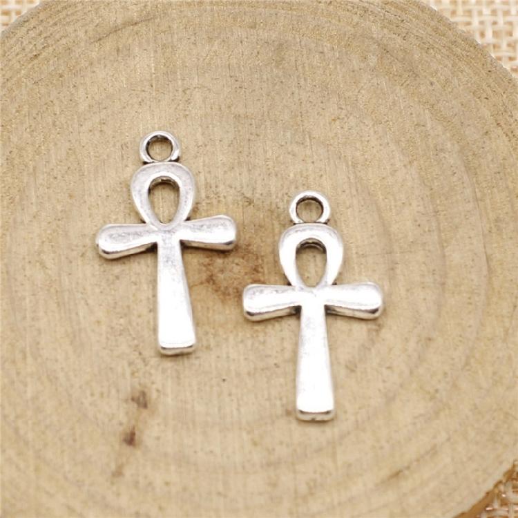 10Pcs/pack Lightweight Faith Symbol Pendant Alloy Necklace Earrings Jewelry Crucifix Pendant Charm For Daily Outfits