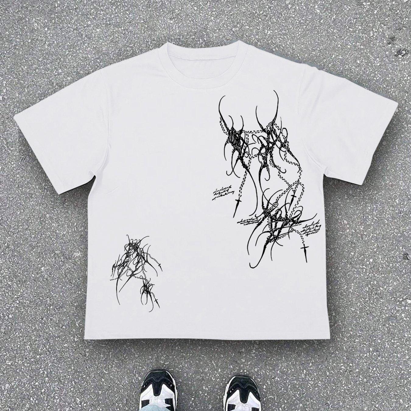 

Gothic Dark Image Men s Summer Casual Short sleeved T-shirt 5XL різнокольоровий