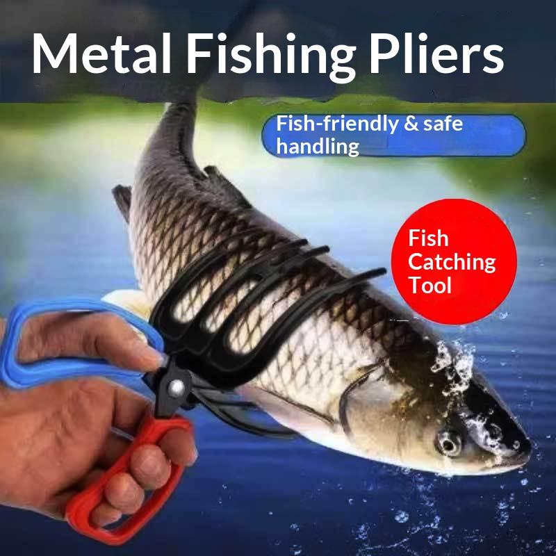 Metal Fish Clamp Pliers Fish Gripper Fish Holder Fish Clamp Control Fish Device Multifunctional Fish Grabbing Tool Fishing Gear