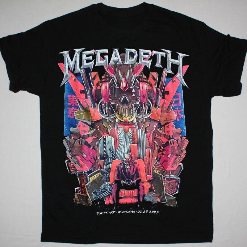 

American Men s Megadeth Budokan Japan Tour Metal Band T-Shirt Summer New Vintage Fashion Men s and Women s Streetwear 4XL