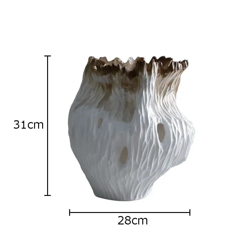 

Creative Flower Bud Shape Vase Plant Pot Table Decoration Flower Arrangement Irregular Crafts Floral Vases Room Aesthetic Decor