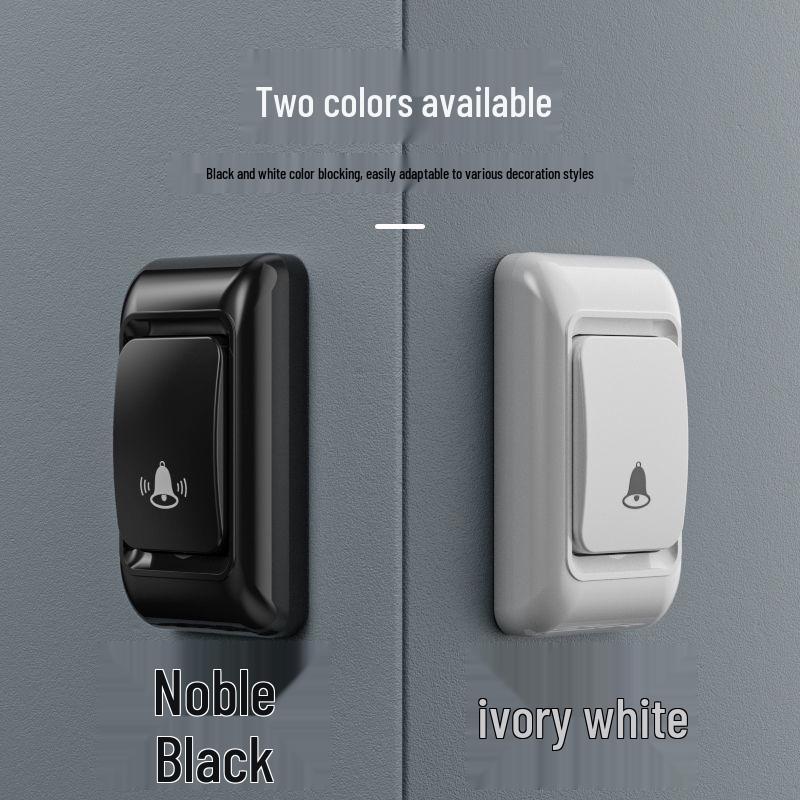 Long-Range Wireless Doorbell with Loud Volume, Ideal for Elderly Care and Remote Control, One-to-One or One-to-Two Connection