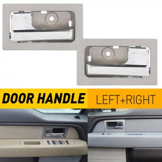 US Front & Rear 2X Left Right & Interior Door Handle Fit 09-14 Ford Lobo Silver