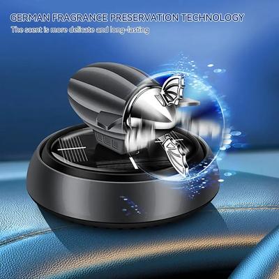 Auto solární aromaterapie vonné ozdoby solární osvěžovač vzduchu vzducholoď loď ocas rotující aroma difuzér pro vozidlo domácí kancelář