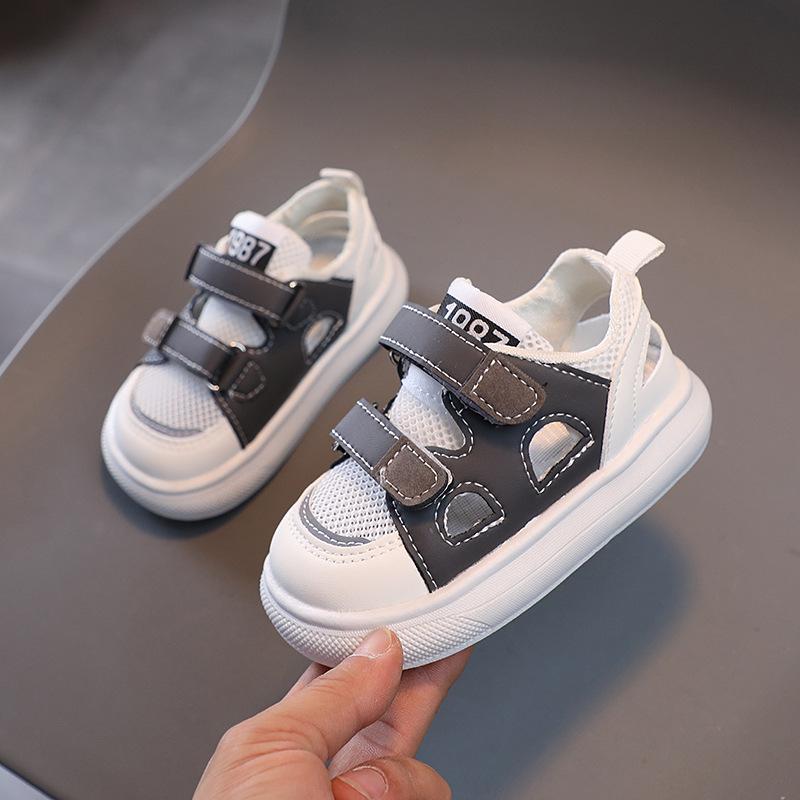

Children s Shoes Summer New Kids Sports Sandals Boys Breathable Mesh Sneakers Girls Hollow Plate Non-slip Breathable Baby Shoes 23
