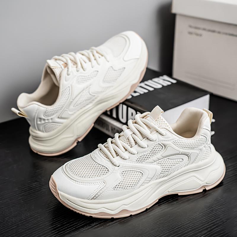 Neue Mode Herren Vier Jahreszeiten Bequeme Dicke Sohle Schuhe Studenten Jungen Trendige Weiche Sohle Atmungsaktive Lässige Lauf-Sneaker