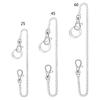 Jeans Chain with Lobster Clasps for Men Women Wallets Keys Silver Belt Chains