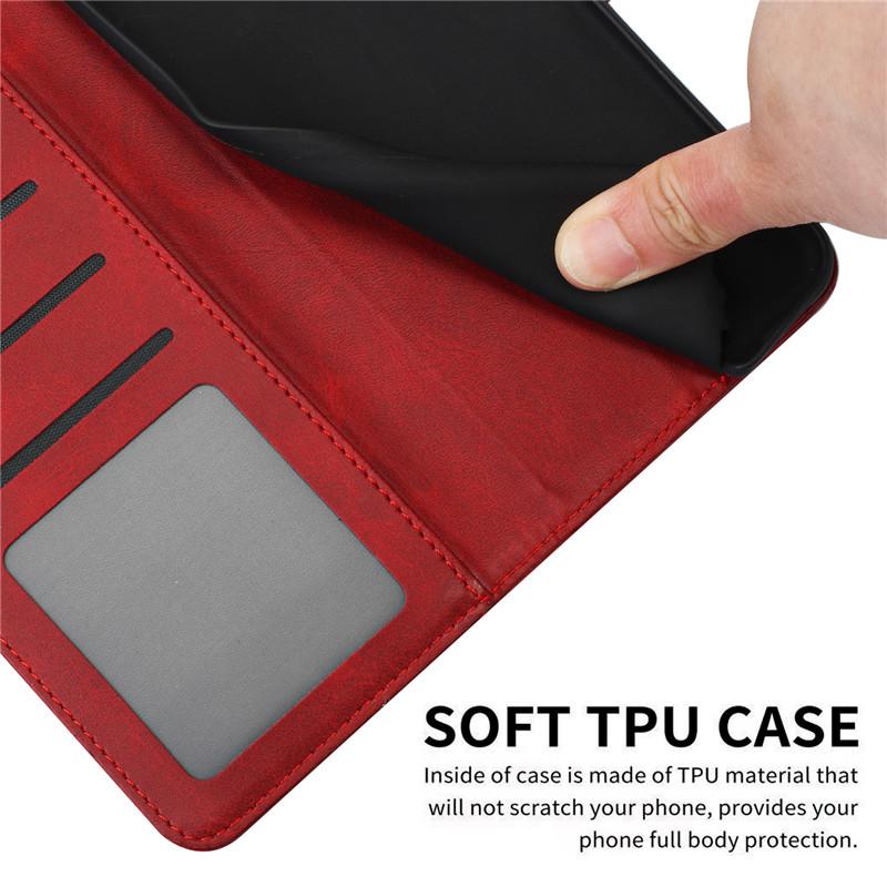 Magnetic Flip Cover Leather Case For Tecno Pop 10 Pova 7 Ultra Camon 40 Premier Spark 40 Pro+ 5G Cases Solid Color Wallet Bags