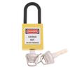 Lockout Tagout Safety Padlock Waterproof Reinforced PVC Keyed Padlock for Workplace Security
