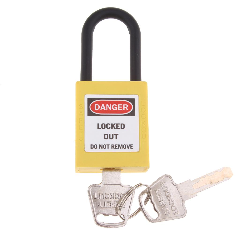 Lockout Tagout Safety Padlock Waterproof Reinforced PVC Keyed Padlock for Workplace Security