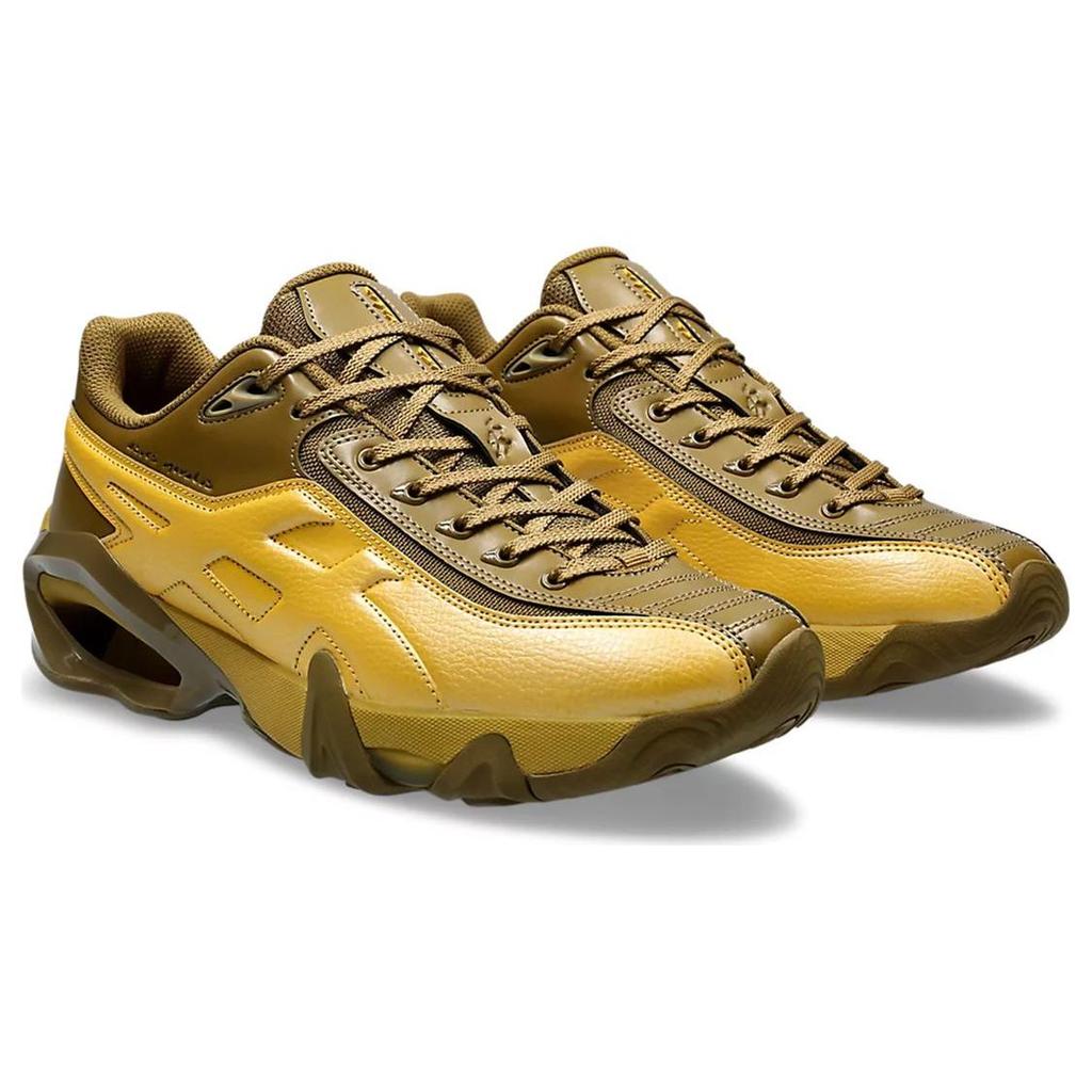 Kiko Kostadinov X ASICS Novalis Gel Teremoa Medallion Yellow Men Sneakers Brown Honey 1203A331-750