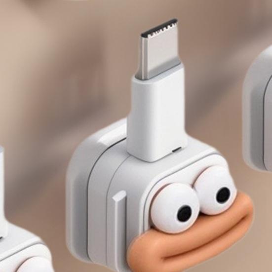 6/12Pcs Cartoon Magnetic Cable Organizer Clip Self-adhesive Home Office Desk Phone Charging Data Cord Holder Keeper Power Wire Management Clamp