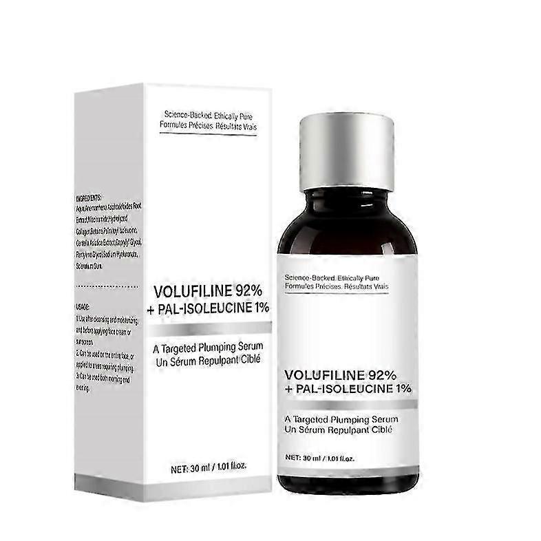 Volufiline 92% + Pal-Isoleucín 1% Plumping Bezvodé Sérum, Volufiline Sérum, Pleťová Starostlivosť pre Strata Objemu, Elasticitu Pleti, 30ml 1PCS