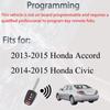 Key Fob Keyless Entry Fits for Honda Accord 2013-2015 / Civic 2014-2015 Control Remote Head Key Replacement MLBHLIK6-1T 35118-T2A-A20 4 Button 47CHIP