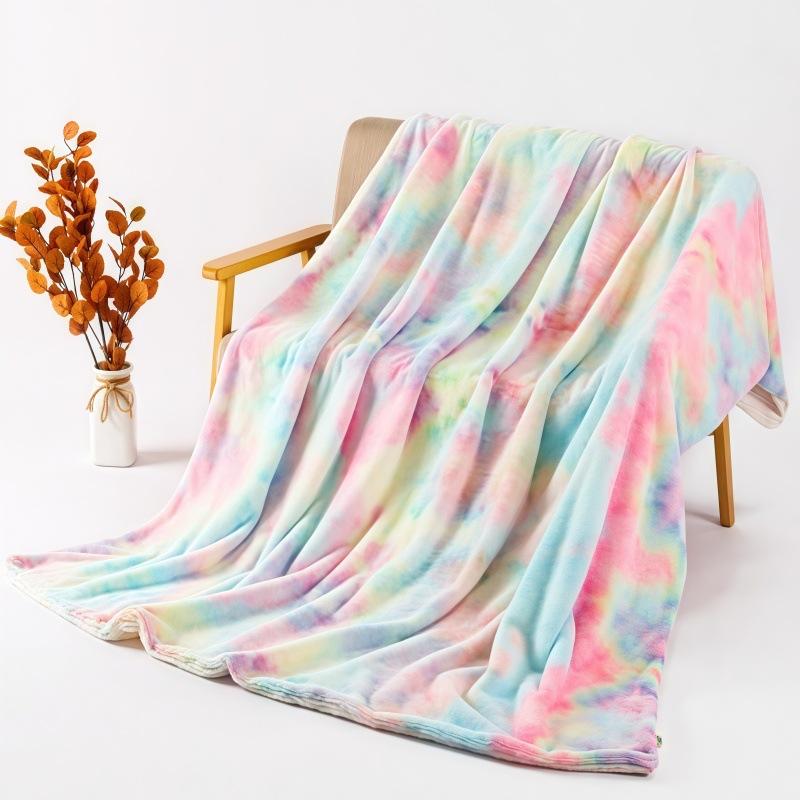 Manta, Manta de Felpa Tie Dye, Manta Cálida