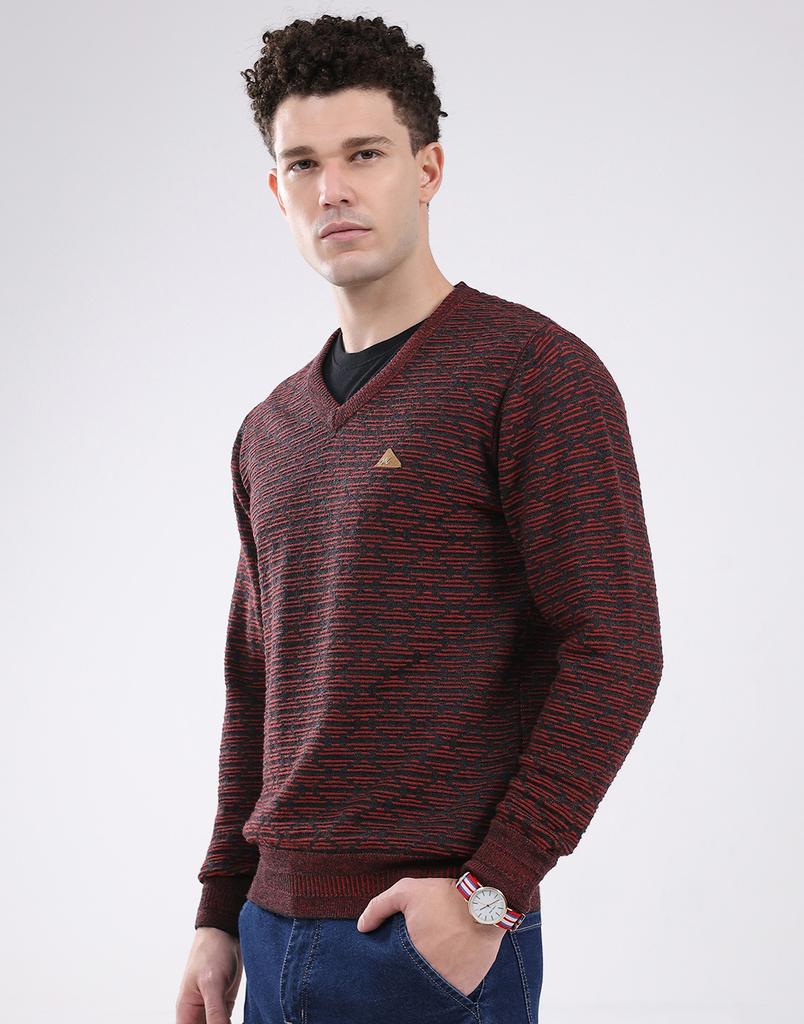 MONTE CARLO Men's V Neck Full Sleeve Pullover