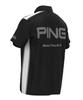 [Pin Apparel] Men's Short Sleeve High Neck Shirt [AddElm Series] (ADD.03 Technology)  Golf Innerwear  621-3268805 010Black S