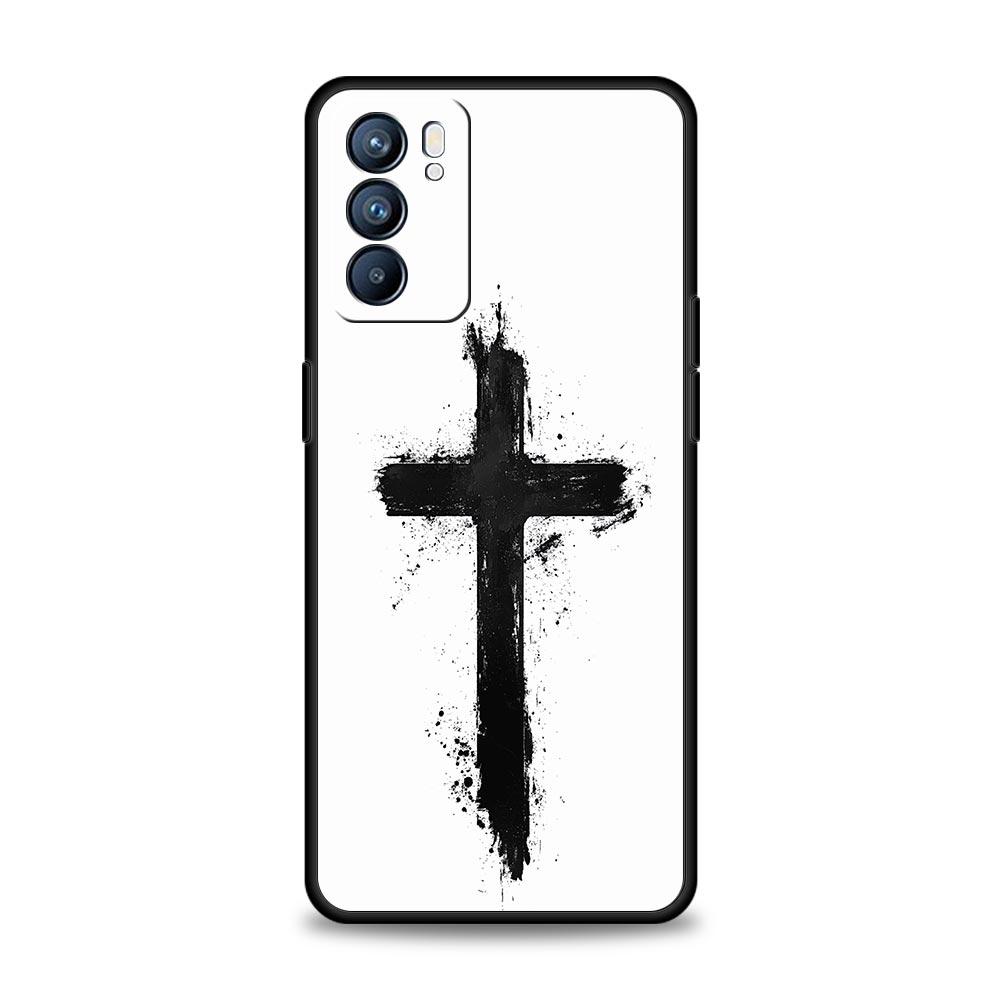Bible Jesus Christ Christian Cross Case For Oppo Reno13 Reno12 Reno11 F Reno10 Pro A54 5G Find X5 A9 A78 4G A79 A80 A98 Cover