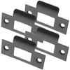 4Pcs Door Reinforcement Plates Stainless Steel Heavy Duty Deadbolt Strike Plates Latch Door Strike Plate Extender Security Kit