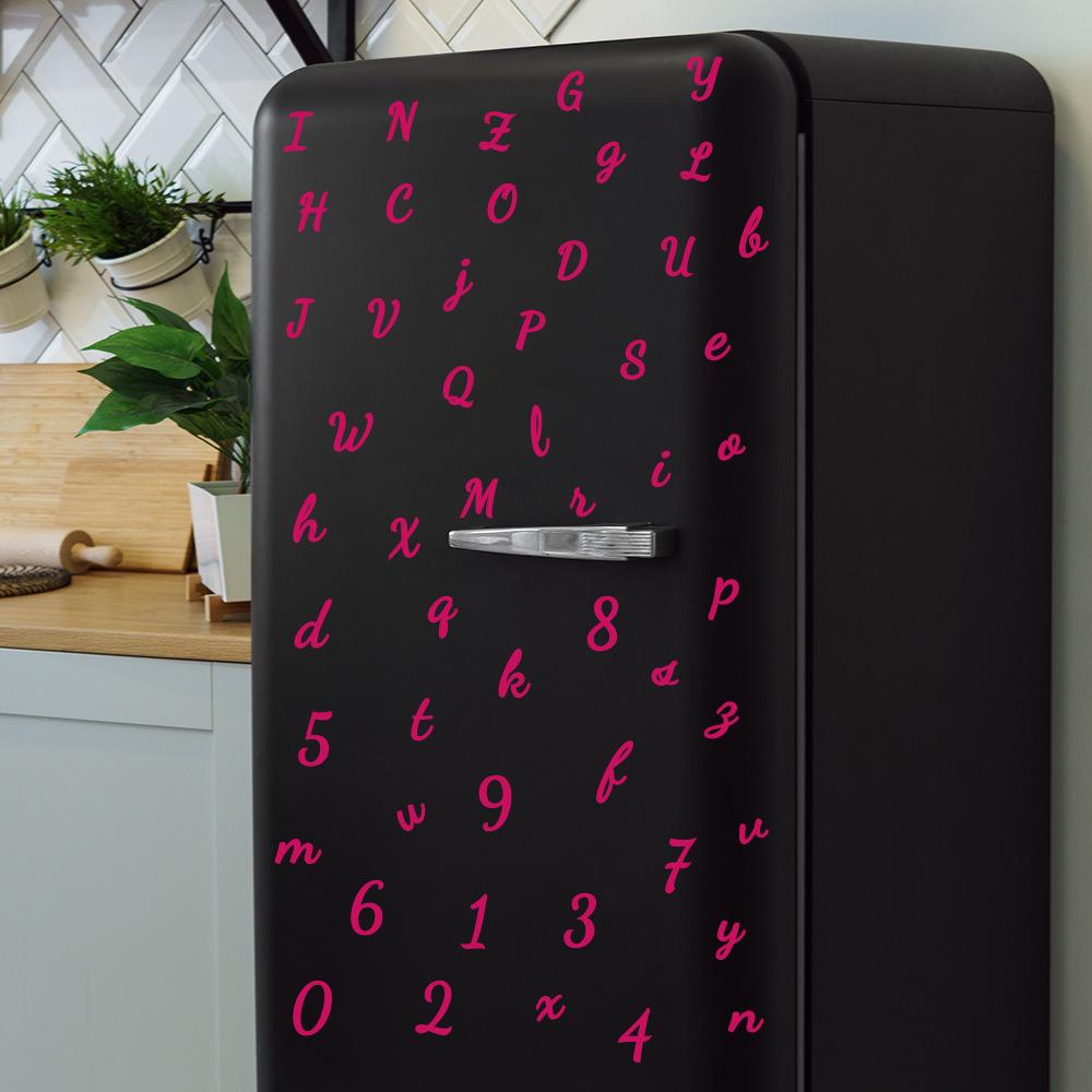 Diy Handwritten English Letter and Number Combination Account Book Envelope Beautification and Decoration Small Stickers