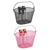 Kids Bike Basket Front Handlebar Basket Iron Wire Child Bicycle Basket Cycling Basket for Boys Riding Biking Camping Shopping