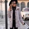 Autumn and Winter Women's Casual Loose Lapel Single-breasted Mid-length Cardigan Jackets & Coats