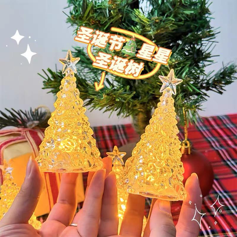 Christmas Starry Night Light Ornament for Holiday Decor and Gifts
