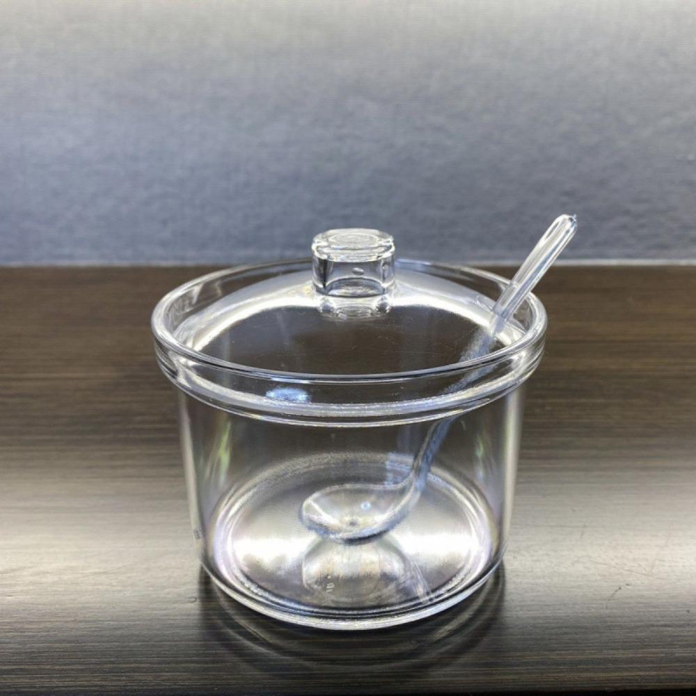 Anti-fall Seasoning Jar Transparent Condiment Container Acrylic Sugar Bowl  Dining Table