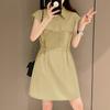 ZANZEA Women Casual Turn Down Collar Summer Short Sleeve Shirt Dress