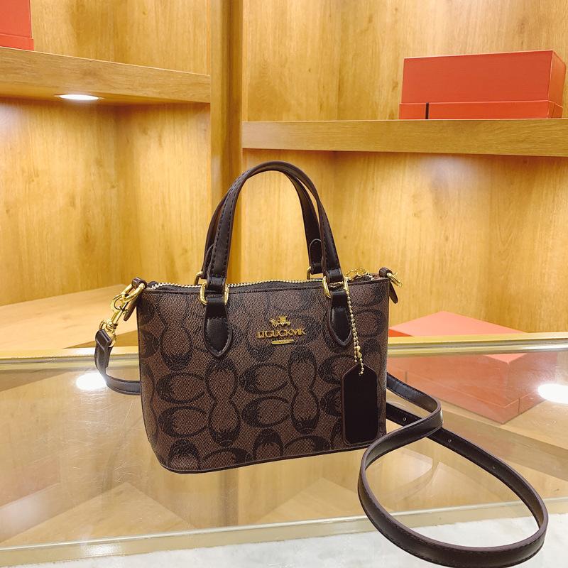 Bucket Bag, European and American Retro Vintage Floral Crossbody Bag, Fashionable Printed Small Handbag, Simple Vegetable Basket Bag, Women's Bag