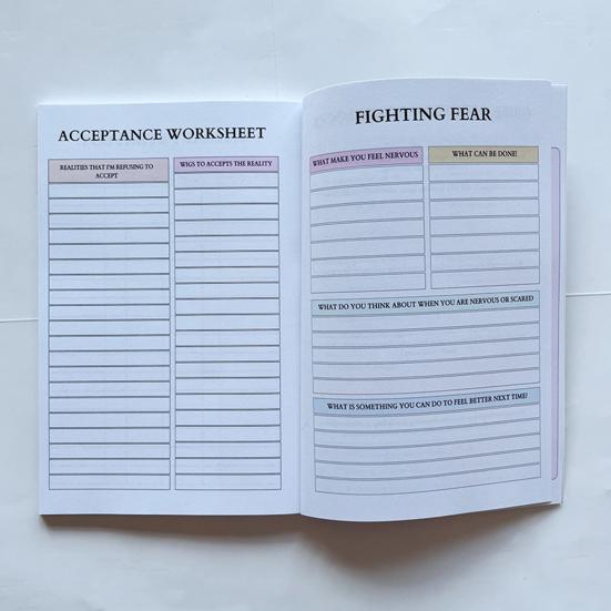 Therapy Journal Mental Wellness Gift for Adults Trauma Recovery Guide Notebook for Mindfulness Self-reflection Anxiety Reduction Resilience Building